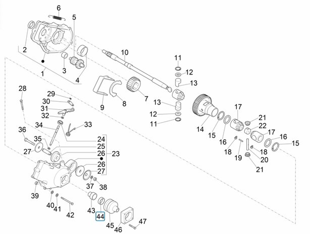  Oil seal drive shaft Ape50