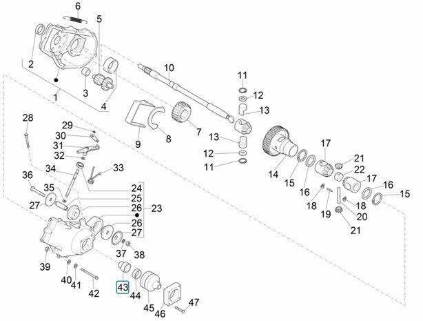 Drive shaft rubber bearing bush Ape50