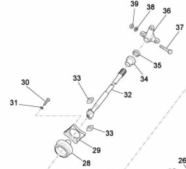 Steekasflens wielzijde Calessino + Ape Classic + ApeTM + Vespacar P2 + Apecar P501-P601