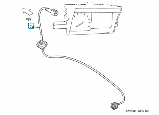 Kilometerkabel Daihatsu /  Porter 1.3 - Pick-up + VAN