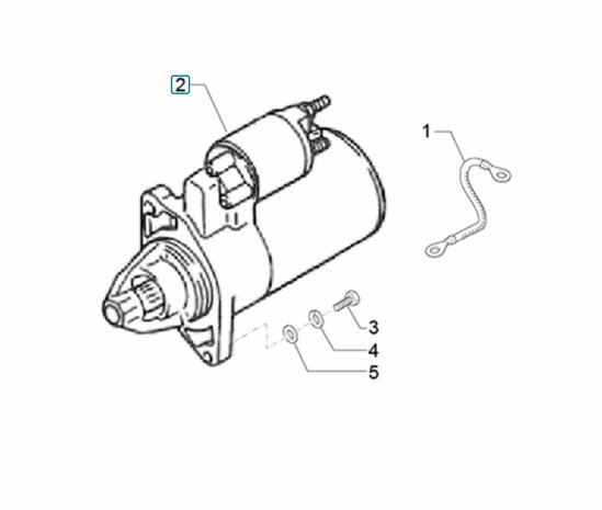 Startmotor Ape Classic 400 Diesel EU4