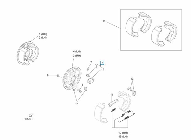 Rear wheel brake cylinder Daihatsu / Porter 1992-2010 - imitation