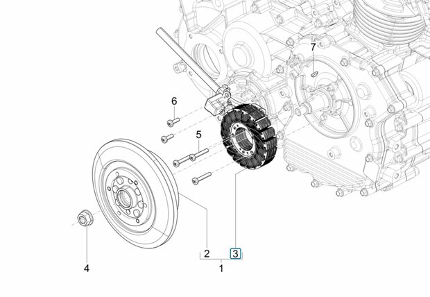 Stator / alternator Calessino 200 EU4