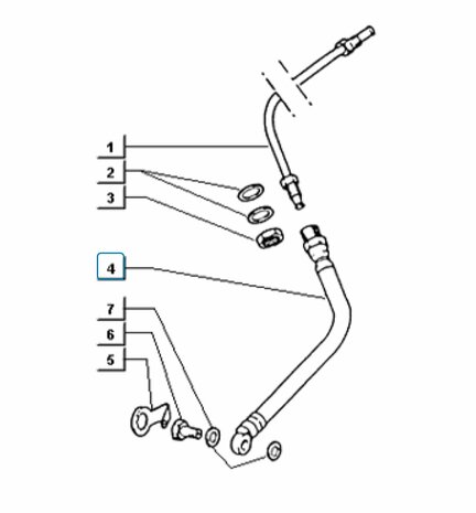 Brake hose front wheel  ApeTM