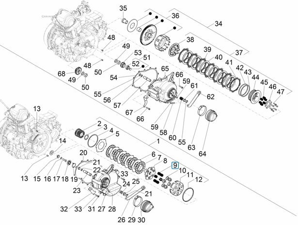 Clutch spring Calessino 200 E2 + E4