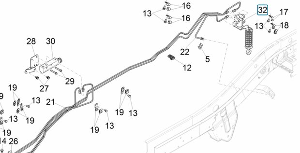 Brake pressure regulator Daihatsu / Porter