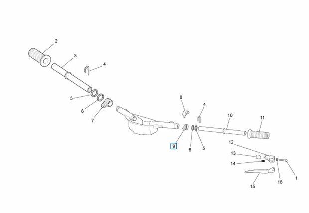 Clutch lever on steering handle bar ApeTM