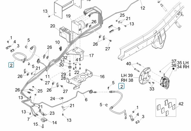 Remslang  Daihatsu / Porter - Voorzijde - imitatie