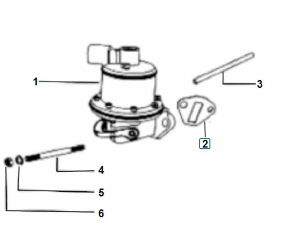 Gasket fuel pump houesing Ape Classic 400 EU2 Diesel - 0.4mm.