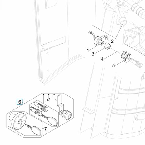 Lock set complete Ape50 + Ape50 EU4 (unleaded fuel) - SALE