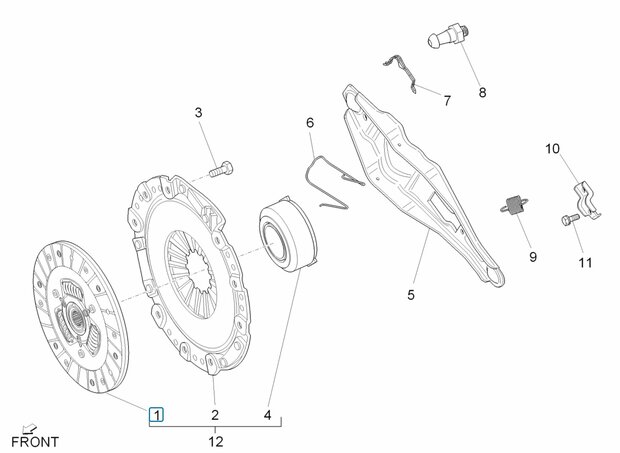 Clutch friction disk Porter Multitech 1.3 E5 - SALE