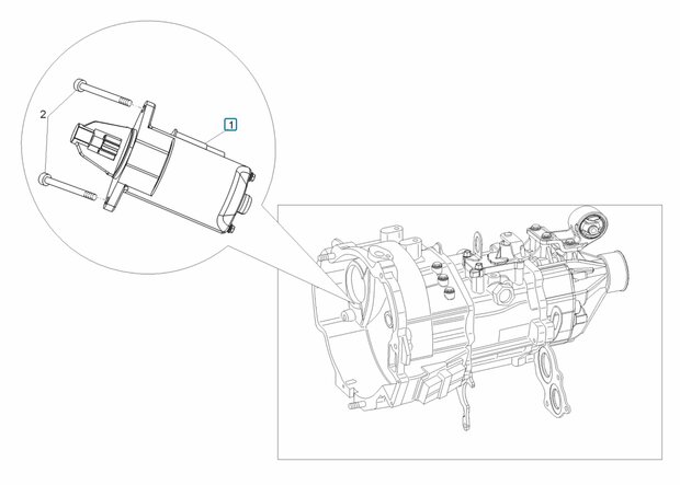 Starter motor Porter Multitech 1.3 E5 - imitation