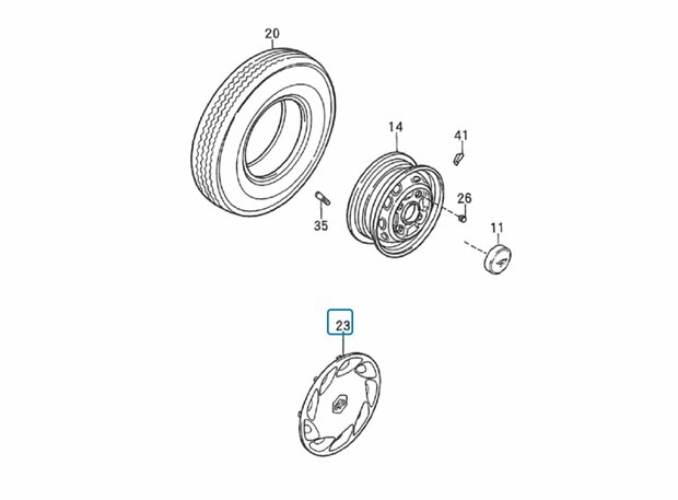 Wieldop Daihatsu / Porter - 12inch.