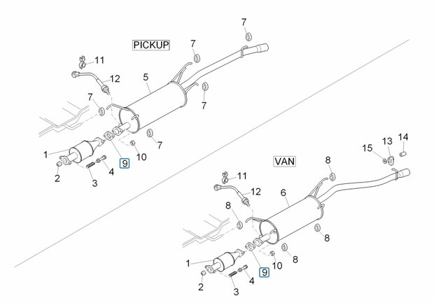 Uitlaatpakking Daihatsu / Porter Benzine en Diesel - AKTIE