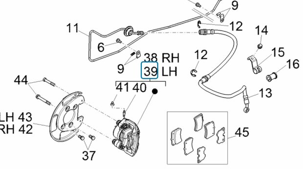 Brake caliper Daihatsu / Porter - Left - SALE