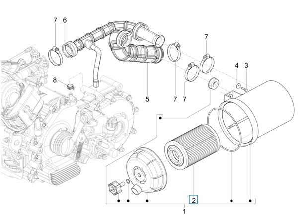 Air filter Calessino 200 - EU2 - SALE