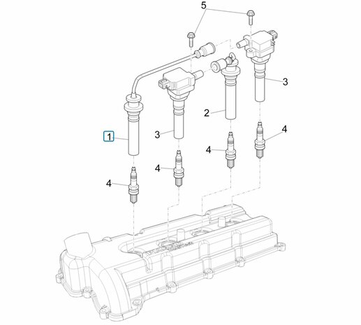 Spark plug cable Porter Multitech 1.3  E6