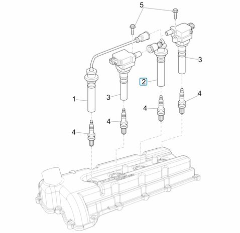 Spark plug cable Porter Multitech 1.3 E6