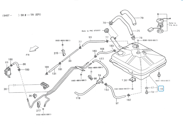 Brandstoftank Daihatsu / Porter Pick-up - Benzine