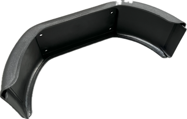 Achterspatbord Ape50 - Zwart - Rechts - AKTIE