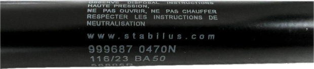 Gasveer achterklep Porter VAN 470N 