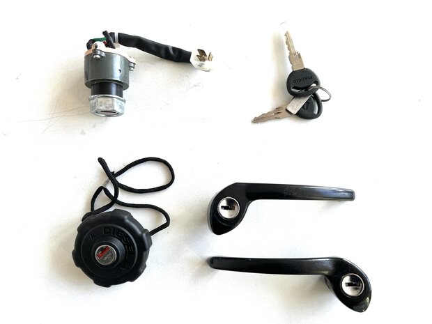 Deursloten set + tankdop compleet Ape Classic