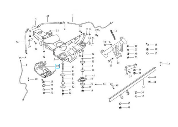 Beschermkap motor Ape Classic 400 EU2 + EU4 Diesel