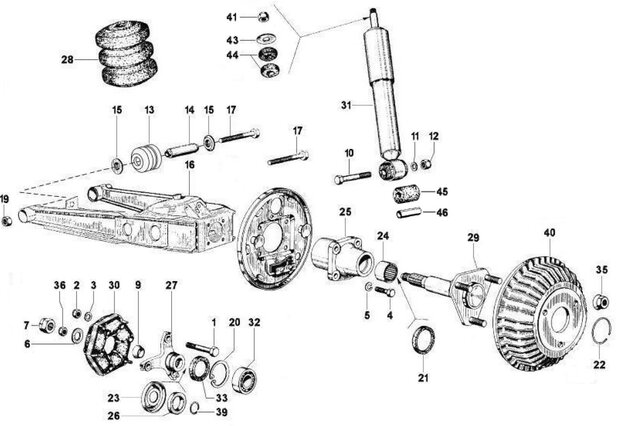 Schokdemper buffer Calessino Diesel