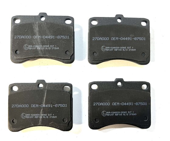 Remblok set Daihatsu / Porter Benzine en Diesel - imitatie