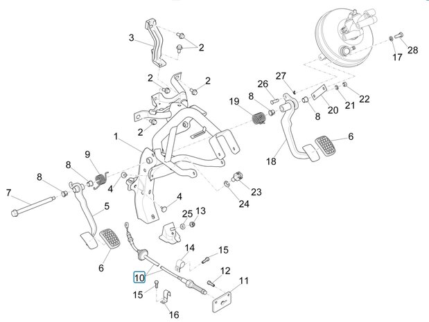 Koppelingskabel Porter Multitech 1.3 E6 - AKTIE