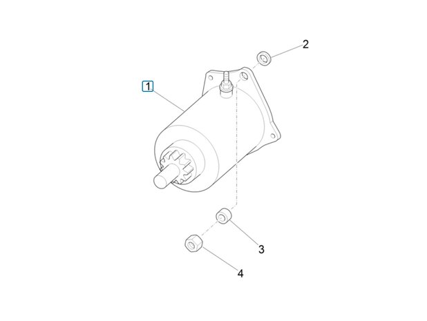 Startmotor  Ape50 - imitatie