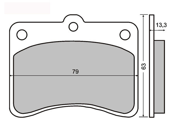 Brake pads set  Daihatsu / Porter 1.0 + 1.3  - imitation