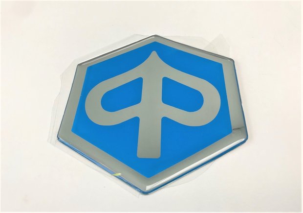 Embleem / Logo Piaggio zelfklevend 75 bij 85mm