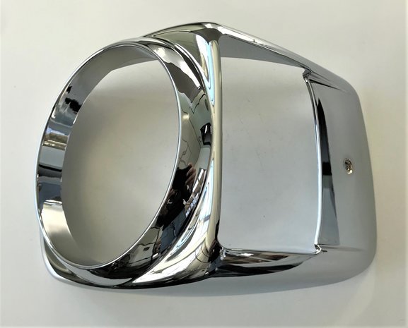 Chrome headlight unit - trim Calessino + Ape Classic - Left