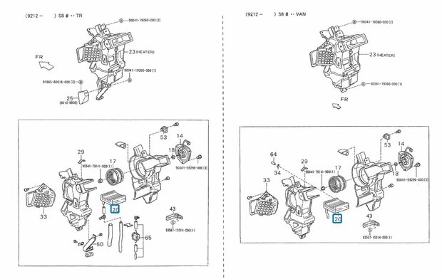 Kachelradiateur Daihatsu / Porter Pick-up Benzine en Diesel