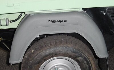 Achterspatbord - Ape Classic + Apecar P501-P601 - lichtgrijs
