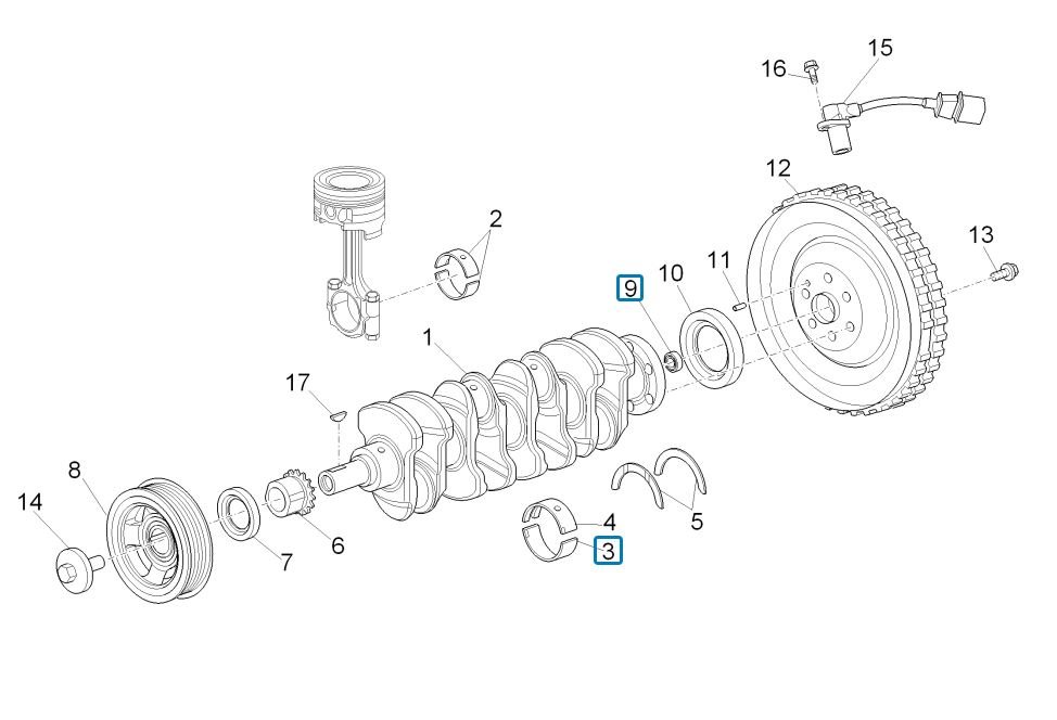 Crankshaft-+-Piston-and-Flywheel